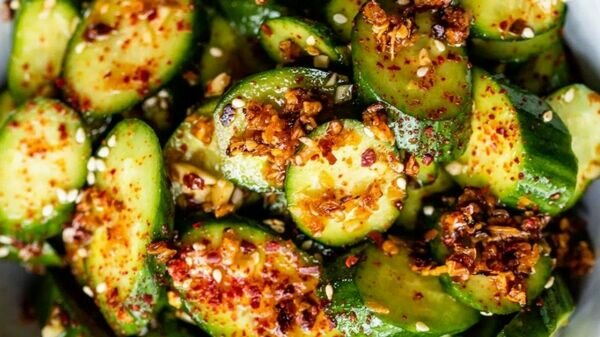 Spicy Korean Cucumber Salad